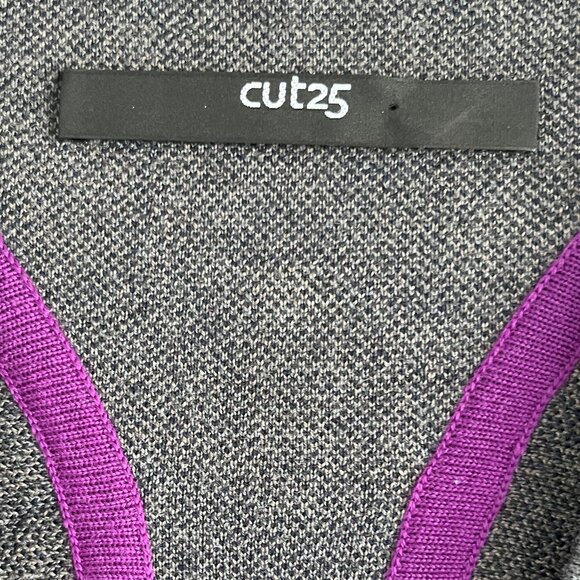 Cut25 by Yigal Azrouel 100% Merino Wool Leopard Bodycon Sweater Dress Size S - Picture 7 of 7